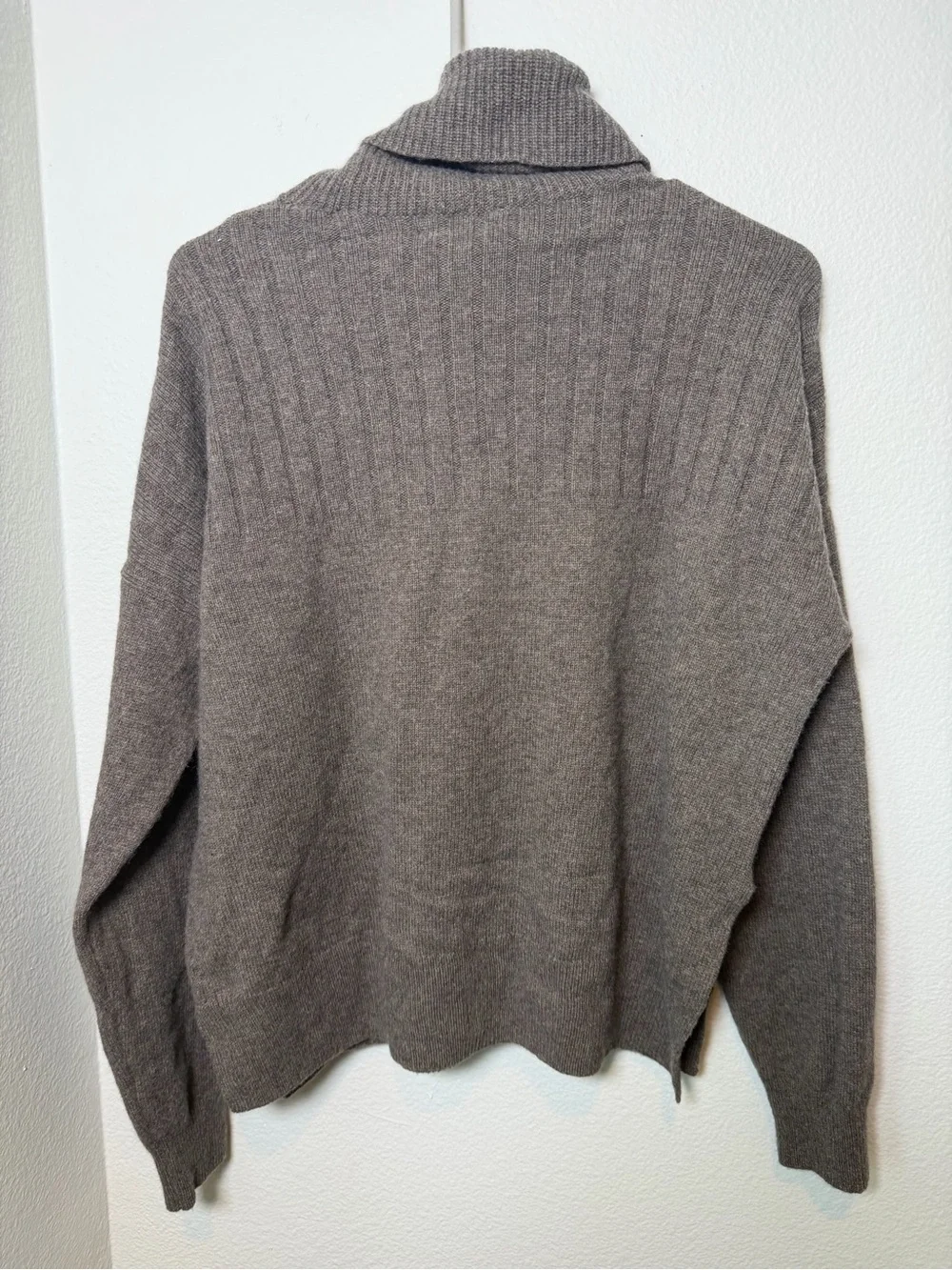 Madewell Hickory Wool Blend Turtleneck Sweater Size Medium - Picture 8 of 11
